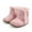 Pink, variant on Gyujnb Winter Warm Lined Boots for Toddler Girls Non Slip Sole Soft Comfortable First Walking Shoes Outdoor,Boys Shoes,Girls Shoes,Size:4