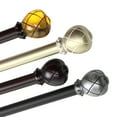 thumbnail image 2 of InStyleDesign  Emperor 1 Inch Diameter Adjustable Curtain Rod Black 120 to 170 inch Black Finish, 2 of 5