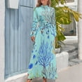 thumbnail image 3 of Living under the sea Long Dress dress for women summer Women's summer dress, 3 of 4