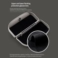 thumbnail image 5 of Estuche para gafas de sol con visera para coche, soporte para gafas, diseño de doble hebilla, para automóvil Negro, 5 of 5