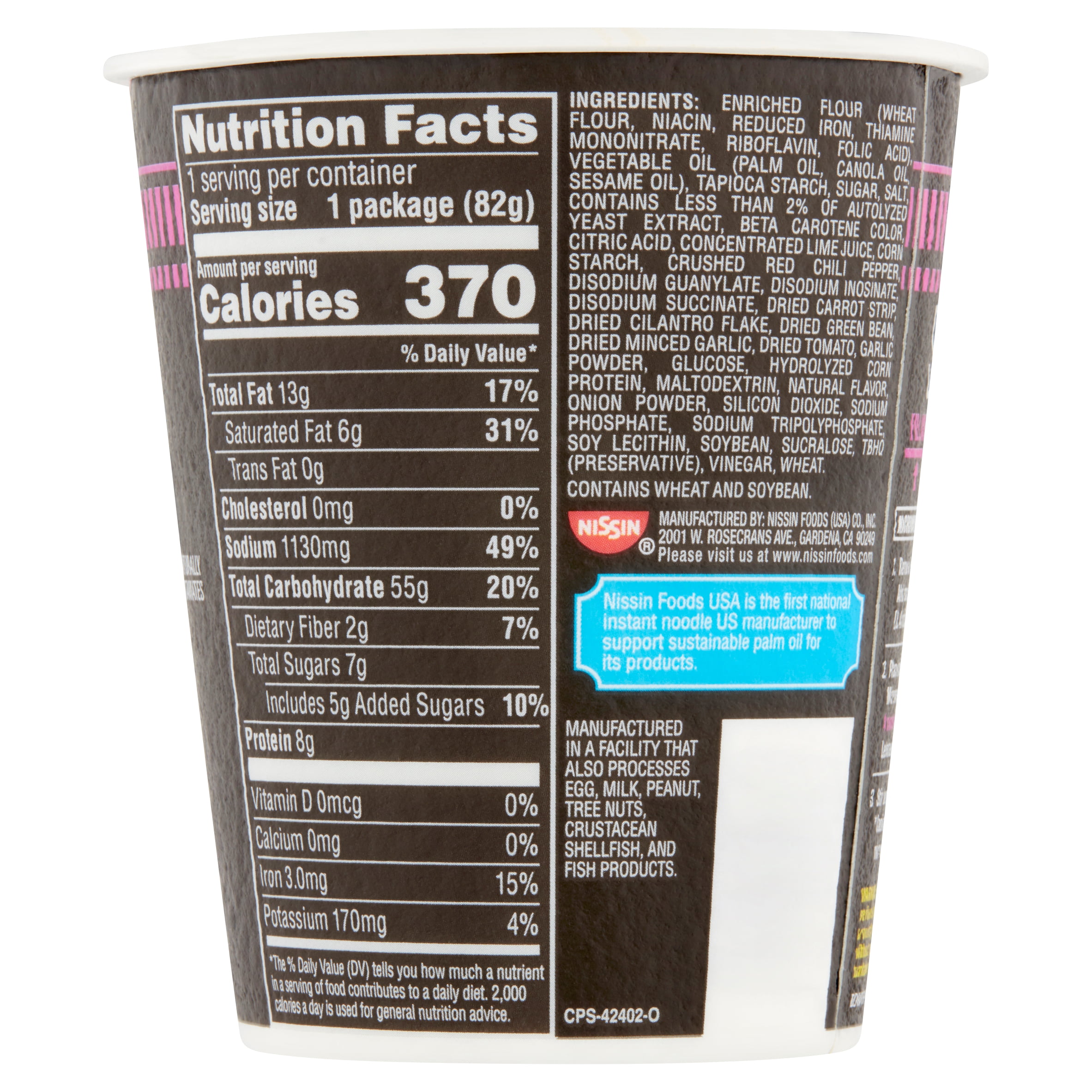 Label Ideas 2020: 32 Cup Noodle Nutrition Label