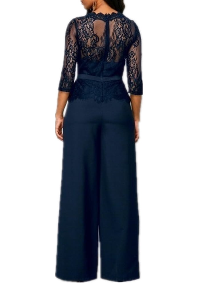 plus size lace jumpsuit