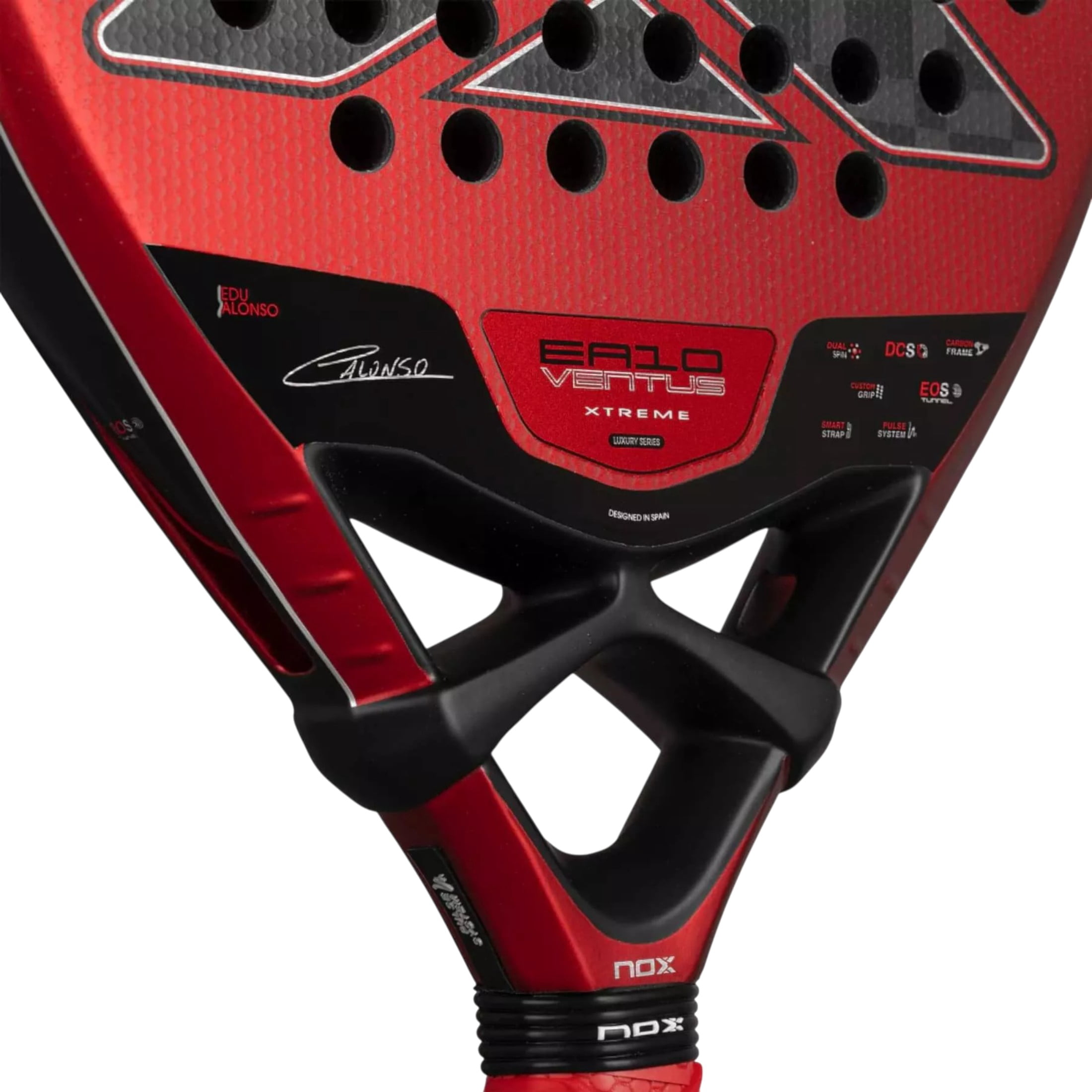 Nox Sport Padel Racket EA10 Ventus Hybrid 12K XTREM 2026 Edu Alonso Advanced Carbon 75 in Head Size
