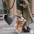 thumbnail image 5 of Heart Shape Pet Cremation Jewelry for Ashes Pendant Paw Print Pet Heart Urn Necklace Memorial Keepsake Jewelry Cremation Necklace for Pet/Dog's/Cat's Ashes, 5 of 7