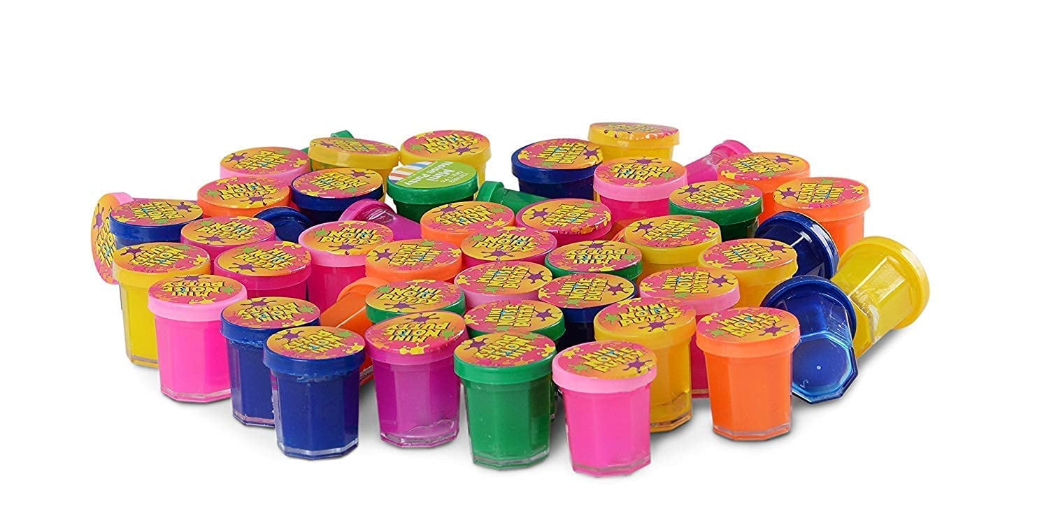 Kicko Mini Noise Putty Toys for Kids - Pack of 96 Slimes - Ideal for Sensory and Tactile Stimulation, Event Prize, Arts and Crafts, Bag Stuffer, Slime Parties, Educational Game, Assorted Color…