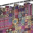 thumbnail image 3 of Multicolor Ethnic Patchwork Pattern Shower Curtain 36"x72" ,Bathroom Decorative Shower Curtains Set with 12 Hooks,Modern Waterproof Washable Shower Curtain, 3 of 6