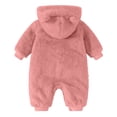thumbnail image 5 of KJameas Baby Boys Girls Jumpsuit Fuzzy Fleece Bear Hooded Zip Up Footed, 5 of 5