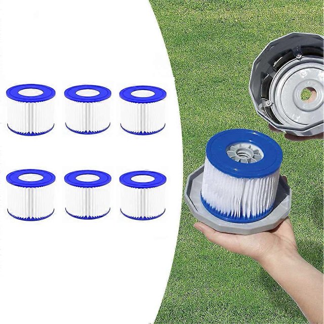6pcs For Lay Z Lazy Hot Tub Spa Pool Miami Vegas Monaco Cartridge Filters VI Outdoor Garden Spas Pool Filters Cleaning Tool