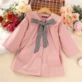thumbnail image 2 of Vedolay Baby Girls Jacket Plaid Button Long Sleeve Coat Cardigan Tops Pink,100, 2 of 5