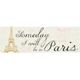 thumbnail image 2 of Gibbons, Lauren 24x11 Black Ornate Wood Framed with Double Matting Museum Art Print Titled - Be in Paris, 2 of 4