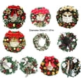thumbnail image 3 of Bearachild Guirnalda colgante de puerta de pared de Navidad de 30cm, decoración de moda, adorno de flores artificiales, accesorios de diseño de fiesta Kits de decoración para fiestas Campana Bearachild HA070521-07B, 3 of 6