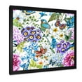 thumbnail image 2 of Wildflowers and Vibrant Wild Spring Leaves XII 16 in x 16 in Framed Painting Canvas Art Print, by Designart, 2 of 4
