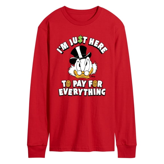 Disney - Here To Pay For Everything - Men's Long Sleeve Graphic T-Shirt