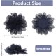 thumbnail image 2 of 16 piezas de flores de gasa azul marino, apliques de tela de gasa para coser, flores de tela de malla, apliques de tela para coser, parches decorativos 3D, 2 of 7