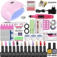 thumbnail image 3 of Juego de manicura con lámpara para uñas, Kit de manicura con lámpara de uñas, barniz semipermanente, Kit de Gel de extensión acrílica, brocas eléctricas para uñas, 3 of 3