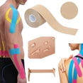 thumbnail image 2 of Athletic Tape, Ngxiha Sports Tape Wrist Tape Sports Tape Athletic Sports Tape Athletic Kinesiology Tape for Shoulder Easy Tear No Sticky Resid Ue Athletic Tape Wrist Tape for Athle Tes 5Cm·5M, 2 of 8