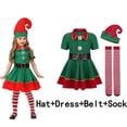 thumbnail image 3 of Baby Girls Christmas Santa Claus Costume Kids Cosplay Tutu Red Dresses Children Dress Up Clothes With Hat Carnival Party Gift, 3 of 4