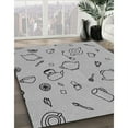 thumbnail image 3 of Ahgly Company Machine Washable Indoor Round Transitional Gray Area Rugs, 3' Round, 3 of 7