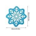 thumbnail image 3 of AYktou Christmas Decorations,Christmas Rugs Snowflakes Rug Winter Snowflake Doormat Snowflake Welcome Mat Christmas Decorative Non-Slip Washable Door Mats For Indoor Outdoor Entrance Home Bathroom, 3 of 6