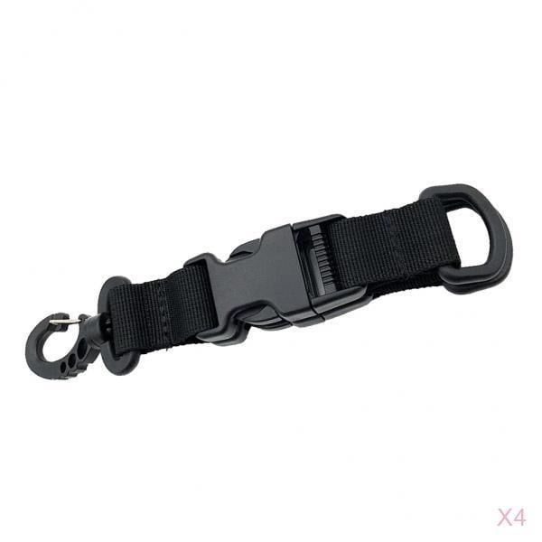 4 piezas de correas de Hebilla de cinturón Gancho de correa Gancho Bolsa de deporte Accesorio
