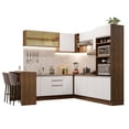 thumbnail image 1 of Madesa Gabinete de Cocina Integral Esquinero Completo 504 cm Glamy Rústico/Blanco 01, 1 of 10