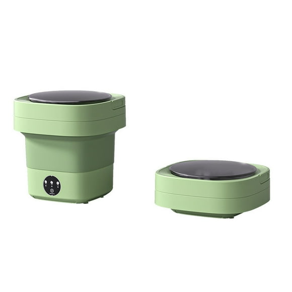 Mini Foldable Washing Machine, Portable Mobile Ultrasonic Washing Machine, Small Hand Washer with Dryer for Camping, Travel, RV, Single Dorms, 3 Cleaning Modes, 6.5L Capacity 1