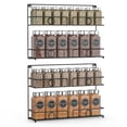 thumbnail image 1 of Spice Rack Organizer for Cabinet, Kitchen Counter-top or Wall Mount Seasoning Rack, Black(2 Pack), 1 of 7