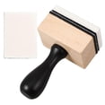 thumbnail image 4 of Small Label Maker for Daily Use with Wood and Sponge Design Khaki Color 2 Flathead Sponges, 4 of 5