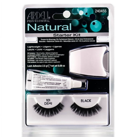 Ardell Natural Lashes Starter Kit (101 Demi Black)
