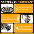 thumbnail image 4 of Termostato de Refrigerante del Motor Unique Bargains HL3Z8575A/HL3Z8575B para Ford F-150 3.5L V6 2017-2021 Reemplazo del Sistema de Refrigeración Automotriz con Sello, 4 of 7