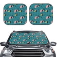 thumbnail image 2 of Balery Dachshund Dog Parasol para parabrisas de coche de 2 piezas | Parasol plegable para parabrisas delantero de coche para la mayoría de sedanes-Small, 2 of 6