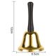 thumbnail image 1 of Campanas de mano, campanas de poste de mano navideñas, adornos navideños para ancianos o para señalar la cena o llamar a las mascotas, 12 * 6,5 cm de alto Zhivalor OTTO-2034472-1, 1 of 5