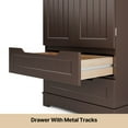 thumbnail image 5 of 47" Kitchen Pantry Storage Cabinet with 2 Drawers, 8 Shelves and 2 Doors, Brown, 5 of 6