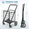 thumbnail image 3 of Super Deluxe Swiveler Cart | Swivel Front wheels for Shopping, Sport Events and More, 3 of 7