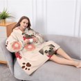 thumbnail image 5 of Oversized Wearable Blanket Hoodie,Pug and Donut Sherpa Blanket Hoodie with Super Pockets,Super Warm Fuzzy Pullover for Women & Men, 5 of 6