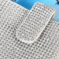 thumbnail image 3 of Mini Cellphone Pouch Crystal Long Shoulder Bag Diamond Crossbody Bag for Earphone Phone Small Things(Silver), 3 of 4