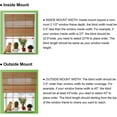 thumbnail image 6 of LazBlinds Cordless Bamboo Roman Shades, Light Filtering Window Treatment, Roll Up Bamboo Blinds for Windows, 30'' W x 60'' H, 6 of 6