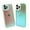 Pink/Green, variant on iPhone 12 Pro Max Case, KIQ Anti Scratch and Lightweight Oil Slick Color Changing with Protective Trim, TPU Case For Apple iPhone 12 Pro Max (Pink and Green w/ Green Trim)