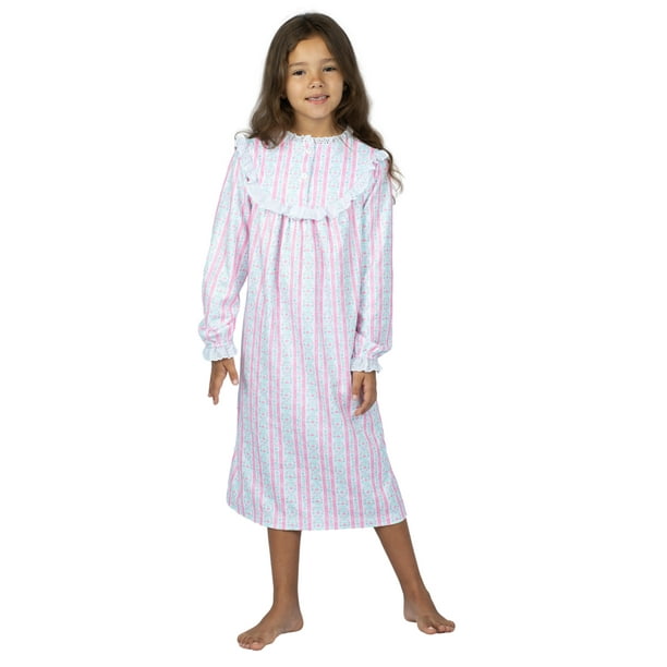 Long Sleeve Ladies Cotton Nightgown, Nightgowns for Women