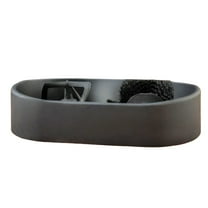 Coffee Portafilter Cleaning Kit, 1 Pc Espresso Machine Clean Set, Premium Espresso Clean Holder with Precision Deep-Clean Brush & Anti-spill Grounds Tray, Coffee Machine Filter Cleaning Device, Black