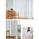 thumbnail image 4 of Cortinas estilo lino - Juego de 2 paneles de 150 x 270 cm (59 x 106 pulgadas) | Verde menta, blanco, gris, caqui y amarillo | Poliéster con aspecto de lino para decorar salas de estar y dormitorios, 4 of 7