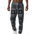 thumbnail image 1 of toraway Jeans for Men Black Stretch Men's Sweatpants Printed Trousers Drawstring Jogging Pants M, 1 of 3