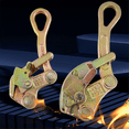 thumbnail image 2 of 2T Universal Wire Grip Clamp Come Along Wire Rope Grips Heavy Duty Insulated Extra-High-Strength Cables,1 * Wire clamp,Gold, 2 of 8