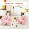 thumbnail image 4 of Gymax Kids Mermaid Sofa Children Armrest Couch Upholstered Chair Toddler Furniture, 4 of 10