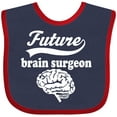 thumbnail image 3 of Inktastic Future Brain Surgeon Doctor Boys or Girls Baby Bib, 3 of 4