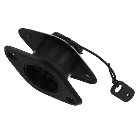 WASHWEPE Kayak Scupper Plug Black Plastic Boat Drain Easy Installation Accessory