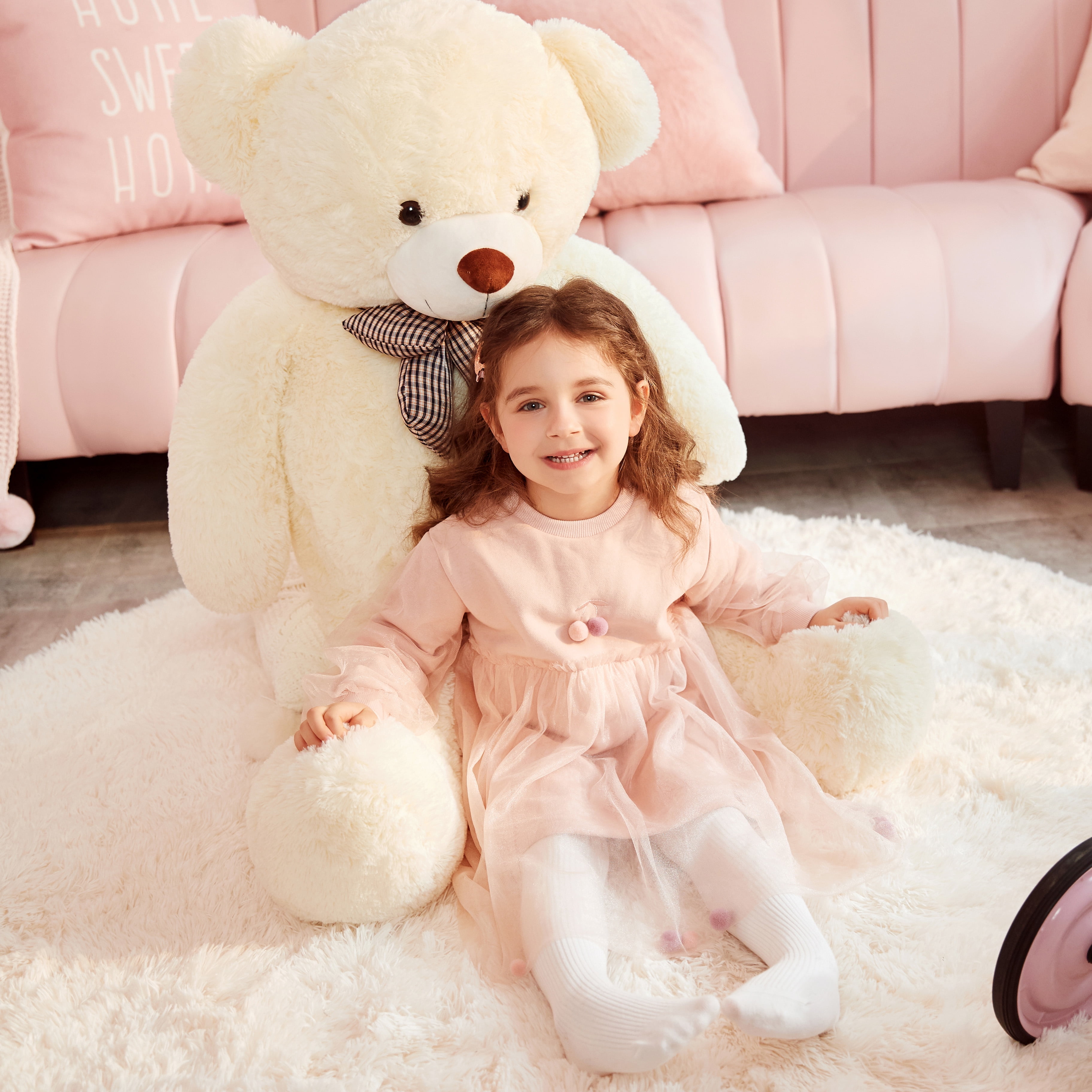 Buy IKASA Giant Teddy Bear Stuffed Animal Plush Toy,Large Jumbo 47 ...