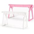 thumbnail image 1 of Trousse Transparente, Blanc+rose, Trousse De Maquillage En Pvc Pour Stockage De Papeterie De Voyage, 2pcs Trousse Scolaire Pour Fournitures De Bur, 1 of 5