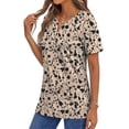 thumbnail image 5 of Fantaslook Womens Blouses Dressy Casual Tops Summer Short Sleeve V Neck Shirts Business Work Blouses, 5 of 10