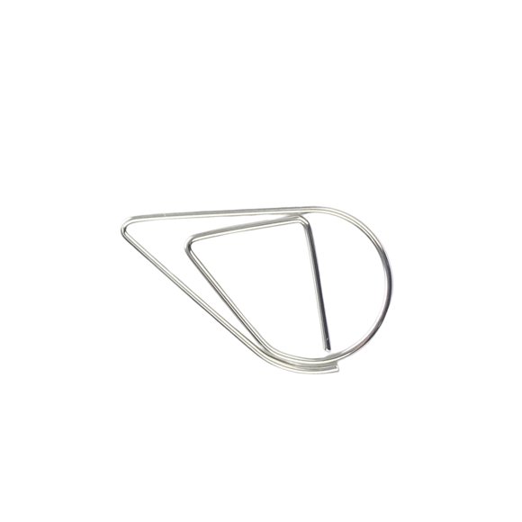 Xingzhi 30 Pcs Pince à Papier Mignonne Forme Goutte d'Eau Style Simple Couleur Unie Bureau École Carnet Pince Photo Marque-Page Argent
